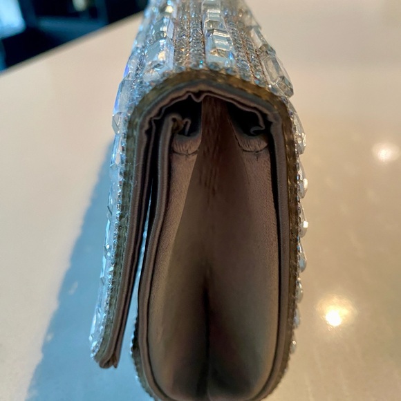Aldo Crystal Clutch, Dazzling Crossbody Shoulder Bag for Weddings, Prom, Parties - Picture 2 of 4